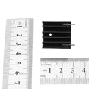 10Pcs TO-220 Aluminum Triode Heat Sink 25x23.5x15.8mm Aluminum Radiator