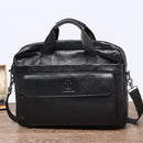 Ourdoor Men Leather Travel  Business Briefcase Laptop Messenger Shoulder Bag