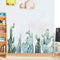 Miico FX82028 2PCS Cartoon Wall Stickers Cactus Plants Printing Sticker Children's Room And Kindergarden Decorative Sticker