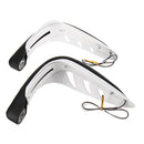Handlebar Guard With White DRL LED Light Dirt Bike ATV Motocross Motorcycle Handguard Protector