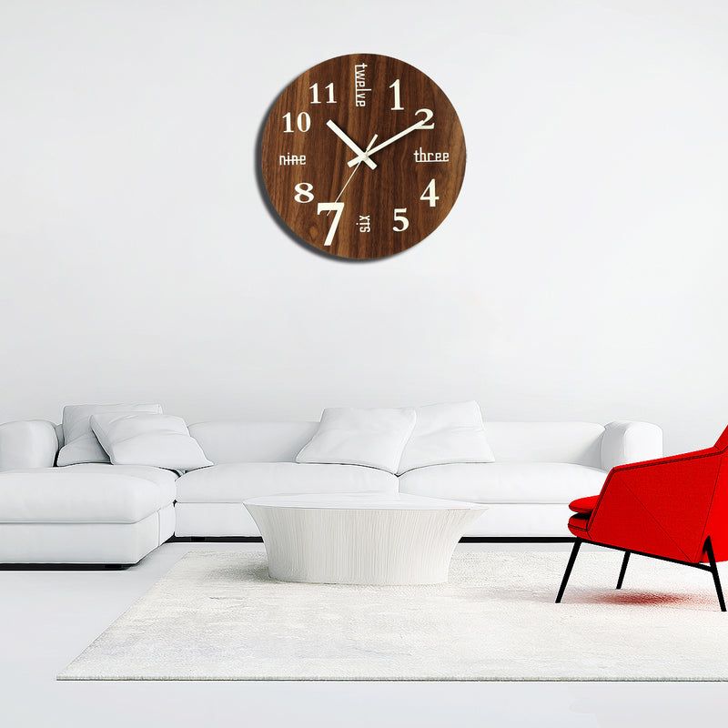 Modern Luminous Wall Clock Glow In The Dark Art Home Living Room Decorations