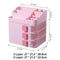 Free Combination Cosmetic Bag Stacking Storage Box Dressing Table Shelf Dresser Rack Desktop Organizer