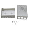 Black/Silver Aluminum Alloy Protective Enclosure Shell Case For Raspberry Pi 4