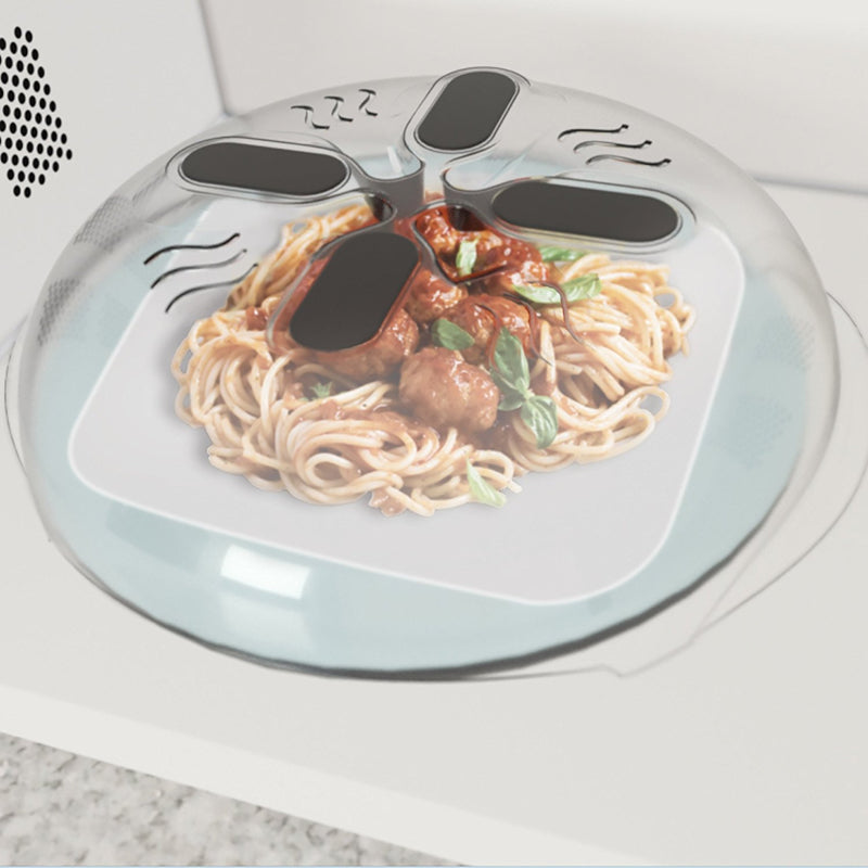 Microwave Hover Anti-Sputtering Cover New Food Splatter Guard Microwave Splatter Lid with Steam Vent
