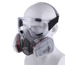 Nasum Respirator Mask with Protective Goggles for Paint Spray Dust Chemicals Protection Odour Control for Spray Restoration Paint and Grinding Work