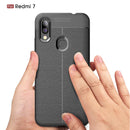 Bakeey Anti-fingerprint Litchi Silicone Soft Protective Case for Xiaomi Redmi 7/ Redmi Y3