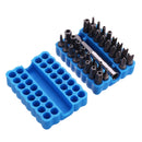 Drillpro 33pcs Magnetic Screwdriver Bit Set Torx Hex Star Spanner Tri Wing Electric Screwdriver Hex Bits with Holder