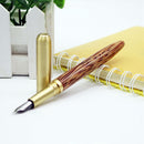 Wingsung 7250 Wooden Fountain Pen 0.5mm Extra Fine Nib For Office School Supplies Birthday Gift