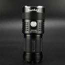 SupFire 1100 Lumens Flashlight 18650 Battery 5 Modes Portable Work Lamp With 4x18650 Battery Charger