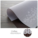 KCASA Placemat Fashion Pvc Dining Table Mat Disc Pads Bowl Pad Coasters Waterproof Table Cloth Pad S