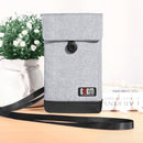 BUBM 4.7/6inch Phone Bag Velvet Soft Power Bank Storage Bag USB Cable Handbag Portable Travel