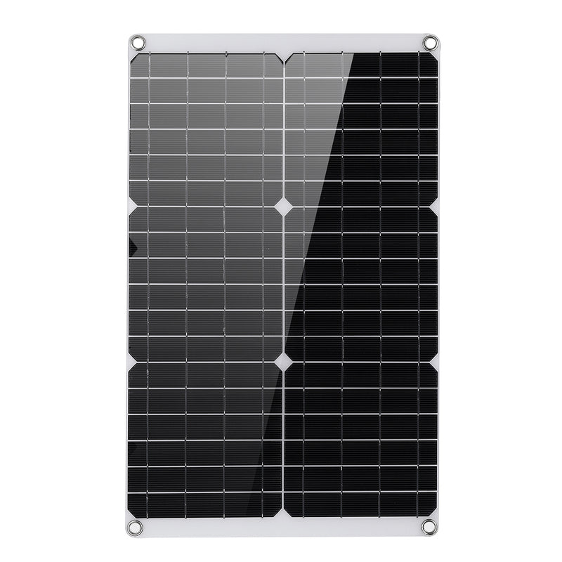 Mono Solar Panel Charger Dual USB Monocrystaline Flexible Solar Controller Power Bank Outdoor Camping Hiking Battery Charger