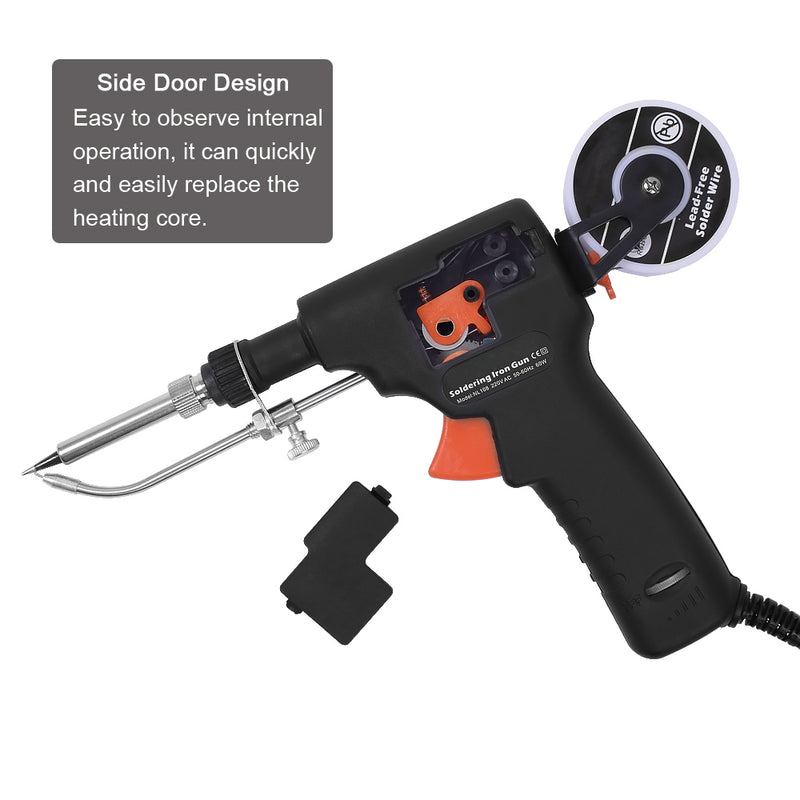 60W Automatically Send Tin Solder Iron 260-480 Adjustable Temperature Rework Station EU Plug/US Plug with Sunction Pump & Solder Wire