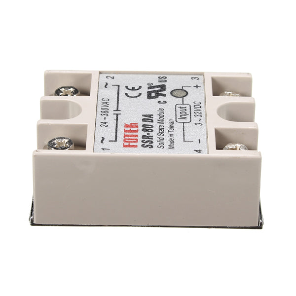 80A SSR-80DA Solid State Relay Module DC To AC 24V-380V Output