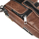 Men High Capacity Portable Genuine Leather Waist Bag For Mobile Phone Under 6 Inches