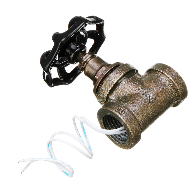 Steampunk Industrial 1/2" Black Iron Pipe Rotary Lamp Stop Light Switch