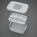 PP Plastic 12 Egg Holes Incubator Hatching Container Box Reptile Lizard Incubator Hatchery
