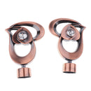 Amazon.co.uk: 2x Heart Design Window Curtain Pole End Drape Rod Finals Head for Rods with Dia.28mm