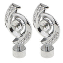 2x Decorative Window Curtain Panel Rod/Pole Ends Heads Caps for 28mm Inner Dia.Rods