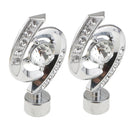 2x Decorative Window Curtain Panel Rod/Pole Ends Heads Caps for 28mm Inner Dia.Rods