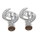 2x Decorative Window Curtain Panel Rod/Pole Ends Heads Caps for 28mm Inner Dia.Rods