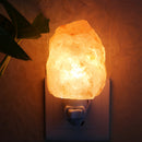 Hand-Carved Himalayan Crystal Salt Lamp Rock Stone Lamp Bedside Night Light Wall Lamp with On/Off Switch EU Plug