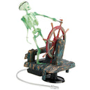 Aquarium Ornament Bubbling/Bubble SKELETON with Air Pump Connector for Fish Tank Micro Landscape Decoration