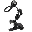 Blk Flexible USB Reading Lamp LED Book Light Table Keyboard Lamp- Wht Light