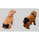 Pet Female Dog Under Clothing Supplies Soft Moisture Breathable Ribbing Classic Physical Pant Sanitary Underwear Black L