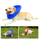 Soft Lightweight Dog Cat Pet Supplies Comfy Pet Neck Collar Nylon Cover Anti-Bite Protector Blue Size XL