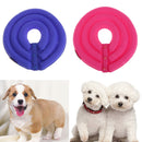 Soft Lightweight Dog Cat Pet Supplies Comfy Pet Neck Collar Nylon Cover Anti-Bite Protector Blue Size XL
