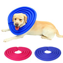 Soft Lightweight Dog Cat Pet Supplies Comfy Pet Neck Collar Nylon Cover Anti-Bite Protector Blue Size XL