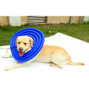 Soft Lightweight Dog Cat Pet Supplies Comfy Pet Neck Collar Nylon Cover Anti-Bite Protector Blue Size XXL