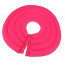 Soft Lightweight Dog Cat Pet Supplies Comfy Pet Neck Collar Nylon Cover Anti-Bite Protector Rose Red L