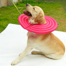 Dog Cat Pet Supplies Comfy Neck Collar Nylon Cover Anti-Bite Protector Pet Care Tools Accessory Rose Red XL