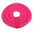 Dog Cat Pet Supplies Comfy Neck Collar Nylon Cover Anti-Bite Protector Pet Care Tools Accessory Rose Red XL