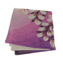3D Oil Painting Tree Flower Cushion Cover Throw Pillow Case Purple