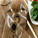 100*250cm Shadow Coffee Leaves Bubble Snuff Sheer Voile Tulle Curtain