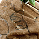 100*250cm Shadow Coffee Leaves Bubble Snuff Sheer Voile Tulle Curtain