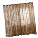 100*250cm Shadow Coffee Leaves Bubble Snuff Sheer Voile Tulle Curtain