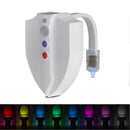 Upgraded Colorful Bathroom Automatic Lamp LED Toilet Night Light with Motion Sensor Activated & UV Sterilization