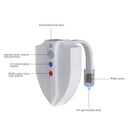 Upgraded Colorful Bathroom Automatic Lamp LED Toilet Night Light with Motion Sensor Activated & UV Sterilization