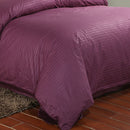 Home Bedroom Bedding Set Bed Fitted Sheet + Pillowcase + Quilt Cover FIT FOR 1.2M Size Bed Dark Purple