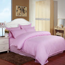 Home Bedroom Bedding Set Bed Fitted Sheet + Pillowcase + Quilt Cover FIT FOR 1.2M Size Bed Pink