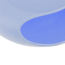 Durable Creative Fashionable Big Lazy Double-Decked Box Plastic Sundry Snack Junk Fruit Serving Tray Blue