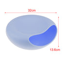 Durable Creative Fashionable Big Lazy Double-Decked Box Plastic Sundry Snack Junk Fruit Serving Tray Blue