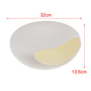 Durable Creative Fashionable Big Lazy Double-Decked Box Plastic Sundry Snack Junk Fruit Serving Tray Stuff Divide Tray White