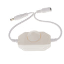 LED Light Switch Stepless Dimmer Controller for SMD 050 3528 Single Color LED Strip Lights, DC 12V -24V