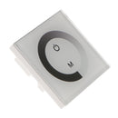 Wireless Wall Mount Light Switch Touch Controlled RGB LED dimmer for DC12V/24V LED Strip Lights DC12V/24V, 9x9x4cm