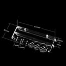 Acrylic Aquarium Maintenance Aquascaping Kits Storage Rack Tweezer Scissor Spatula Holder with Screws, Tank Mounted